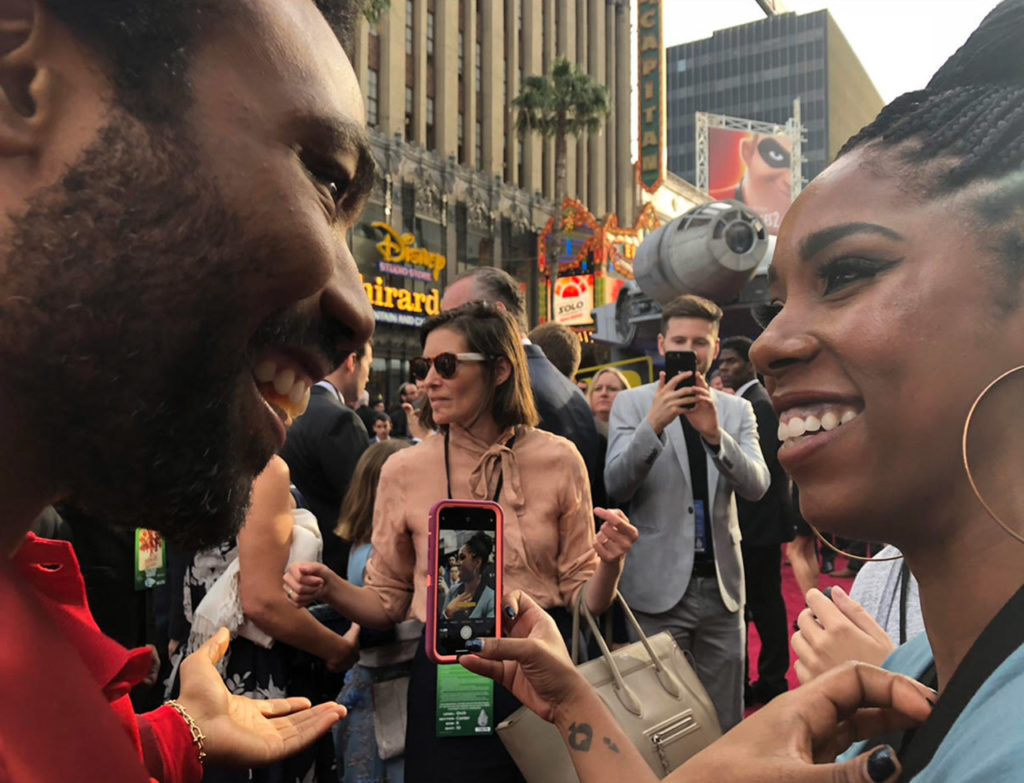 Krystina meets Donald Glover.