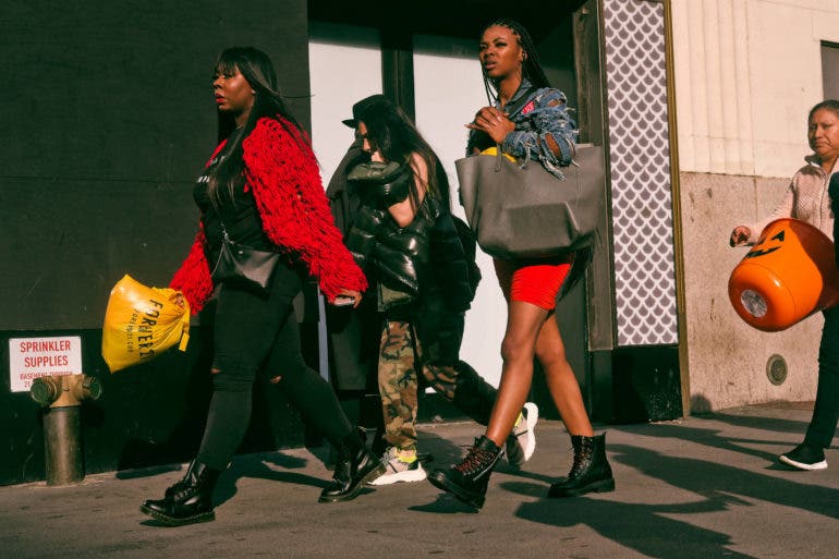 a photo of three women taken on a photo walk.