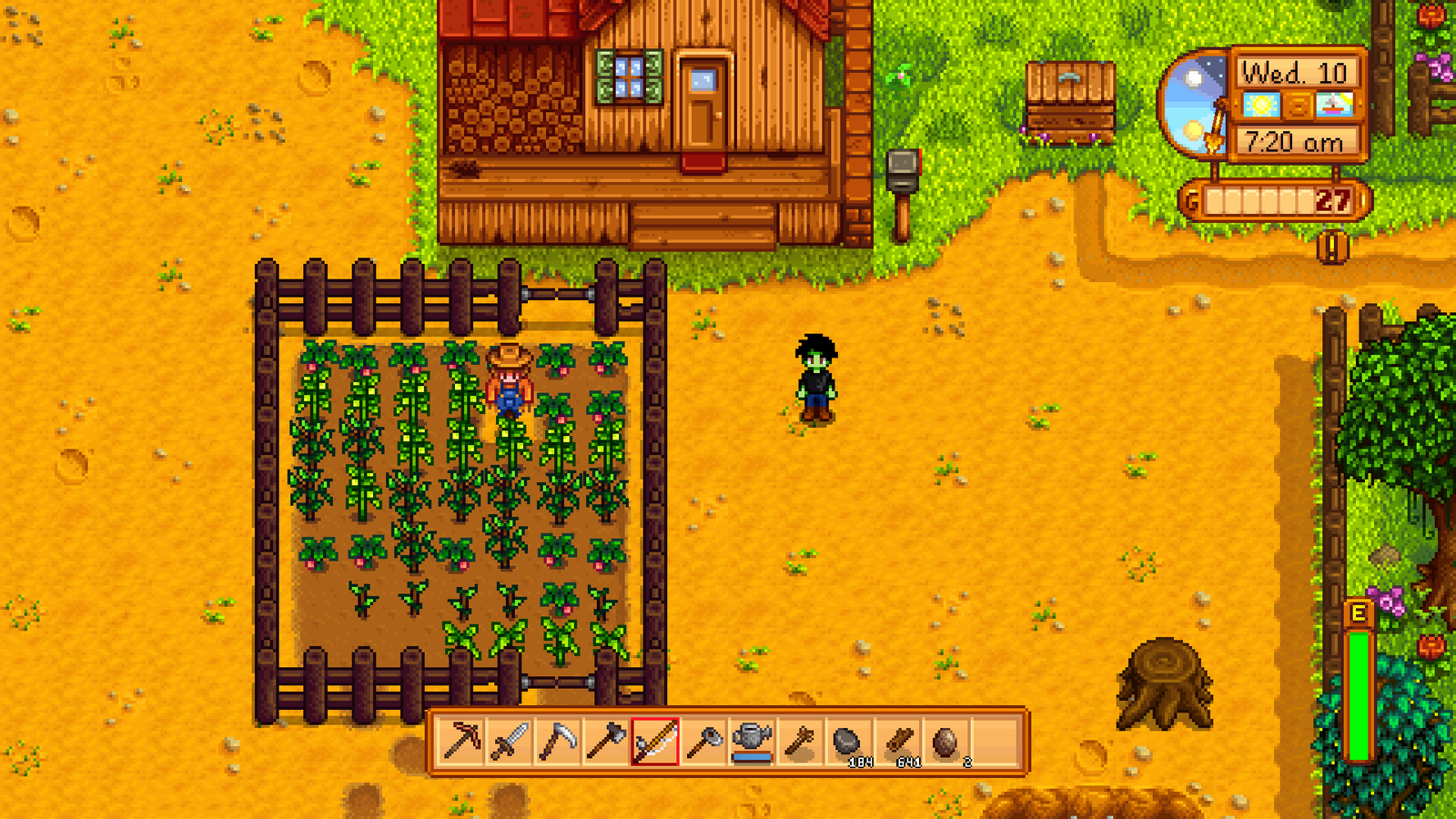 A lovely garden in Stardew Valley