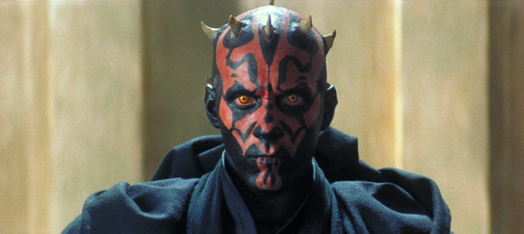 Darth Maul on Theed in The Phantom Menace.