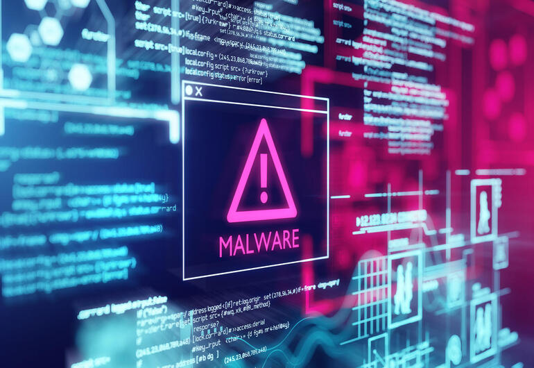 Malware Detected Warning Screen