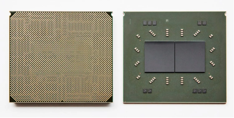 Each Telum package consists of two 7nm, eight-core / sixteen-thread processors running at a <em>base</em> clock speed above 5GHz. A typical system will have sixteen of these chips in total, arranged in four-socket "drawers."”><figcaption class=