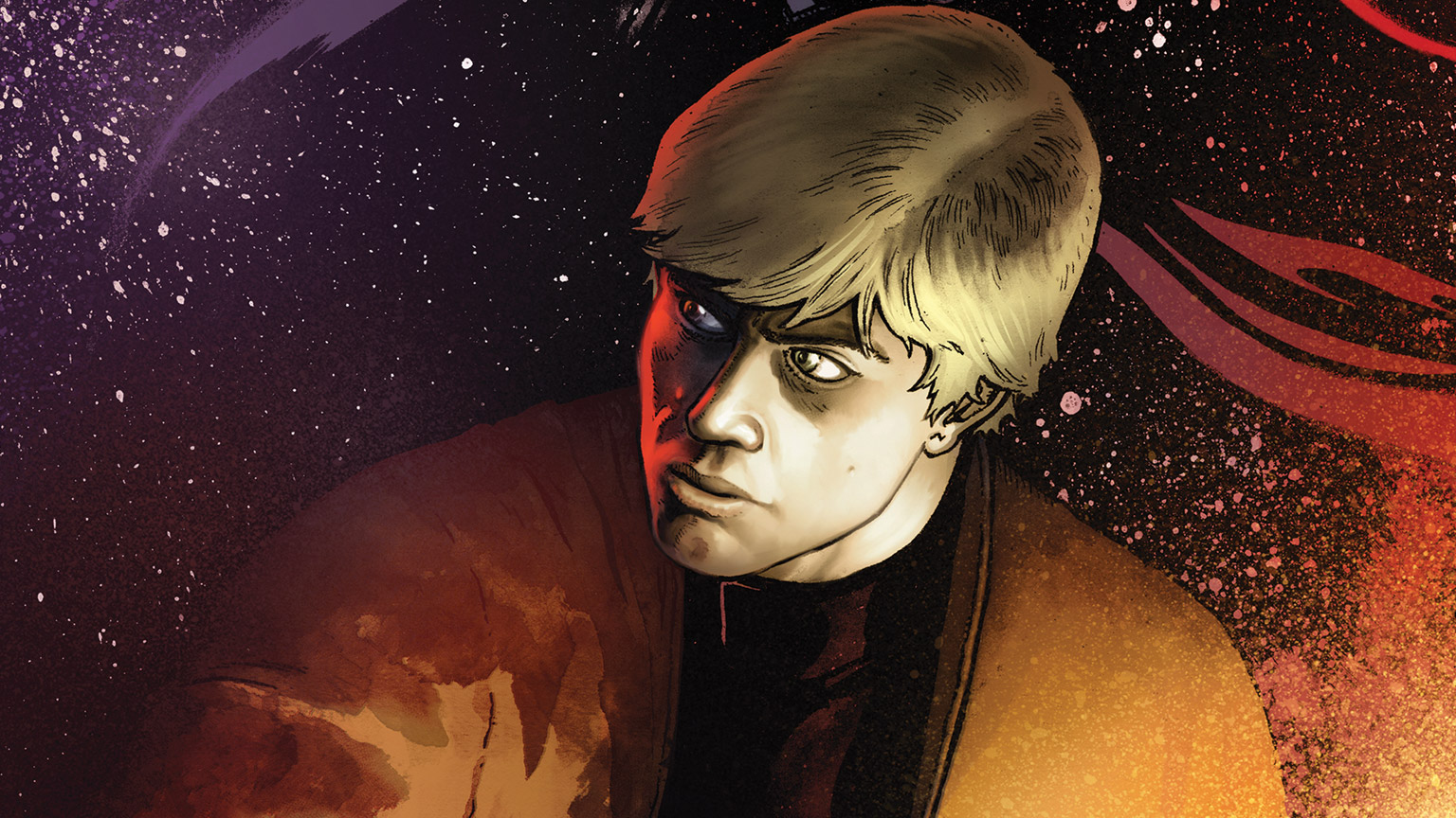 Luke Skywalker on the cover of Darth Vader #16.